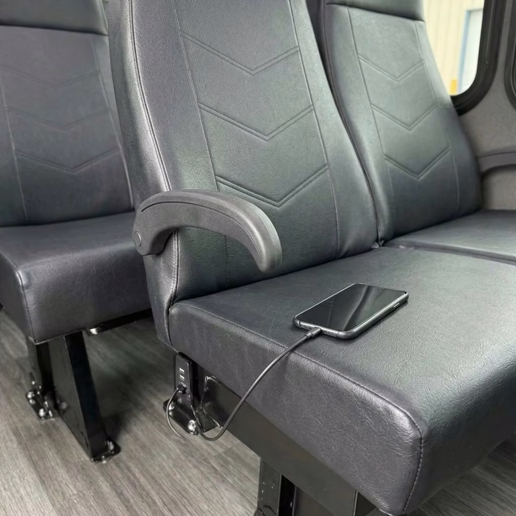 greenwood 15 passenger minibus usb charging