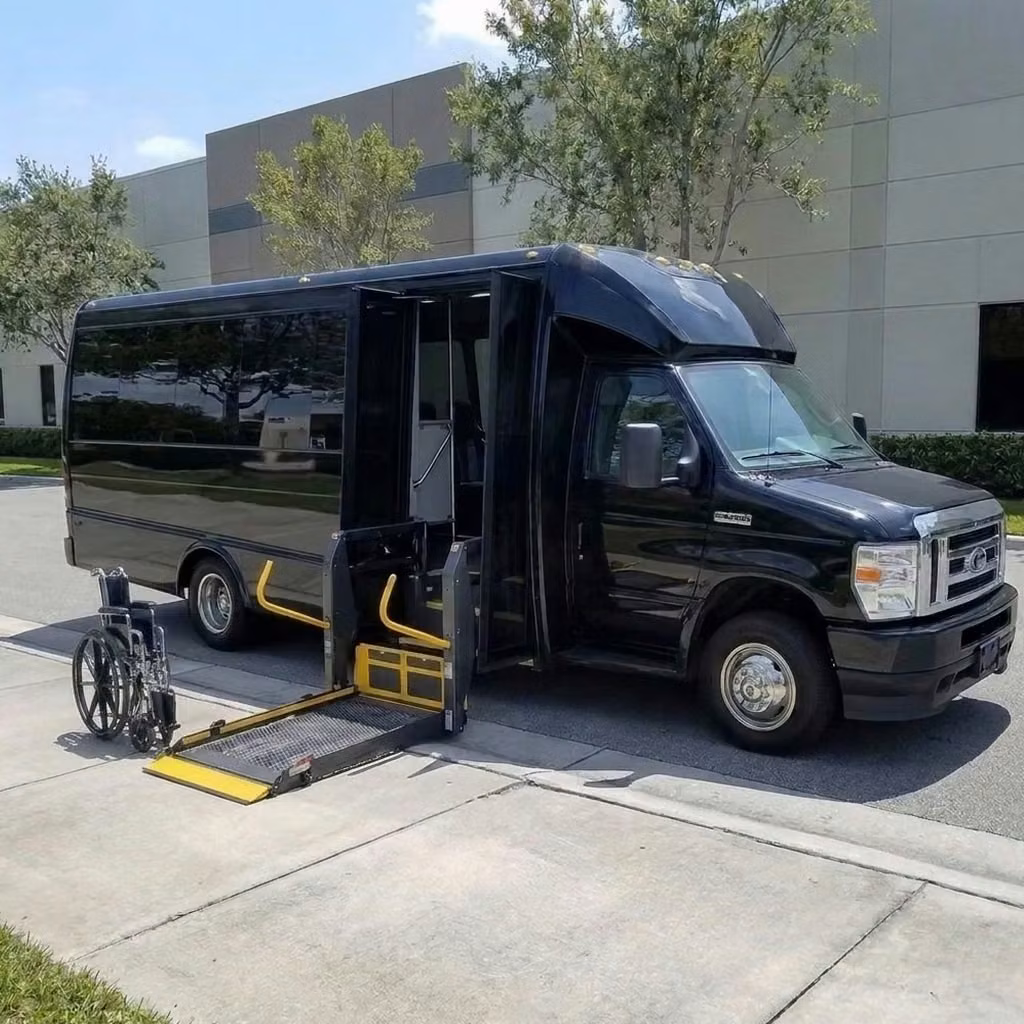 greenwood 18 passenger minibus wheelchair lift