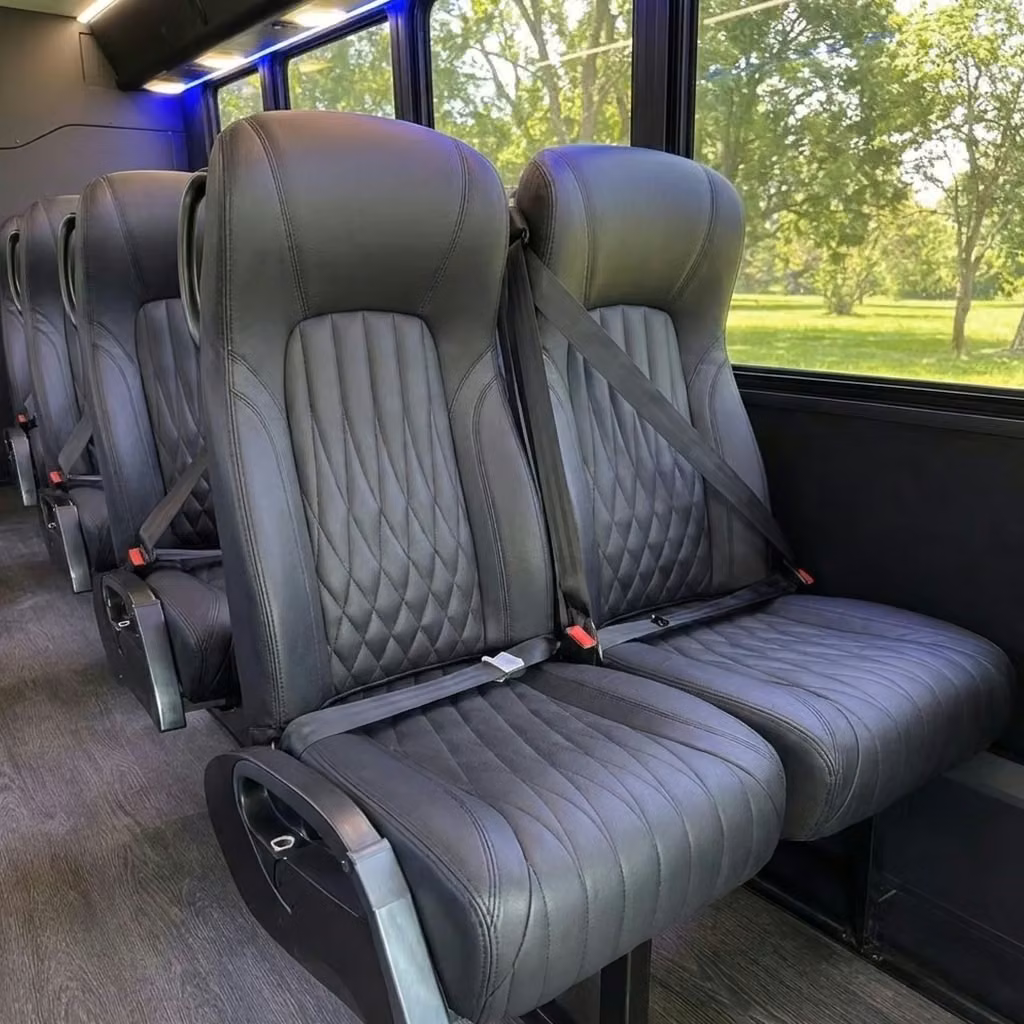 greenwood 20 passenger minibus high back seats
