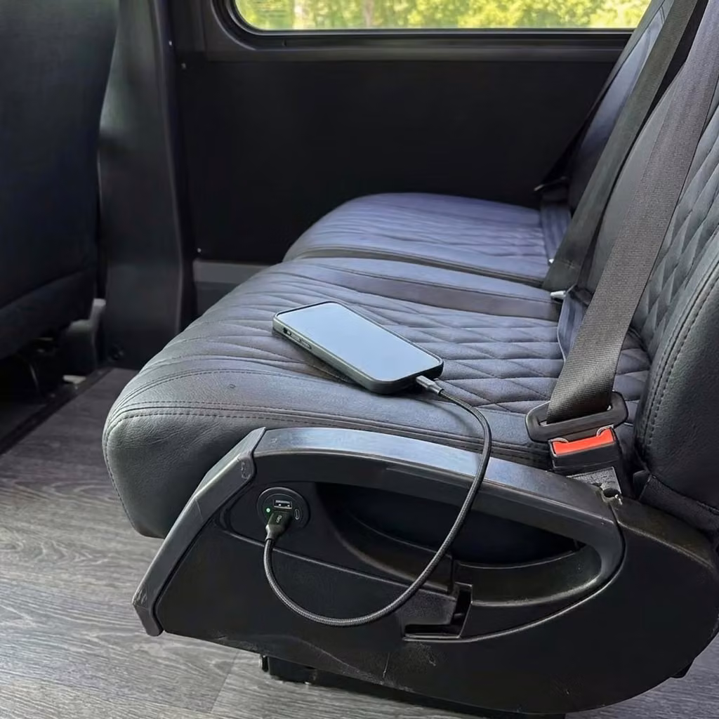 greenwood 20 passenger minibus usb charging