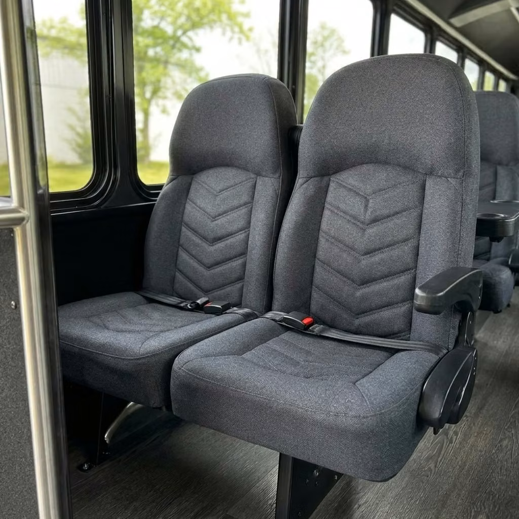 greenwood 25 passenger minibus high back seats