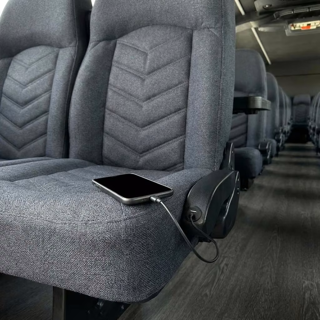 greenwood 25 passenger minibus usb charging