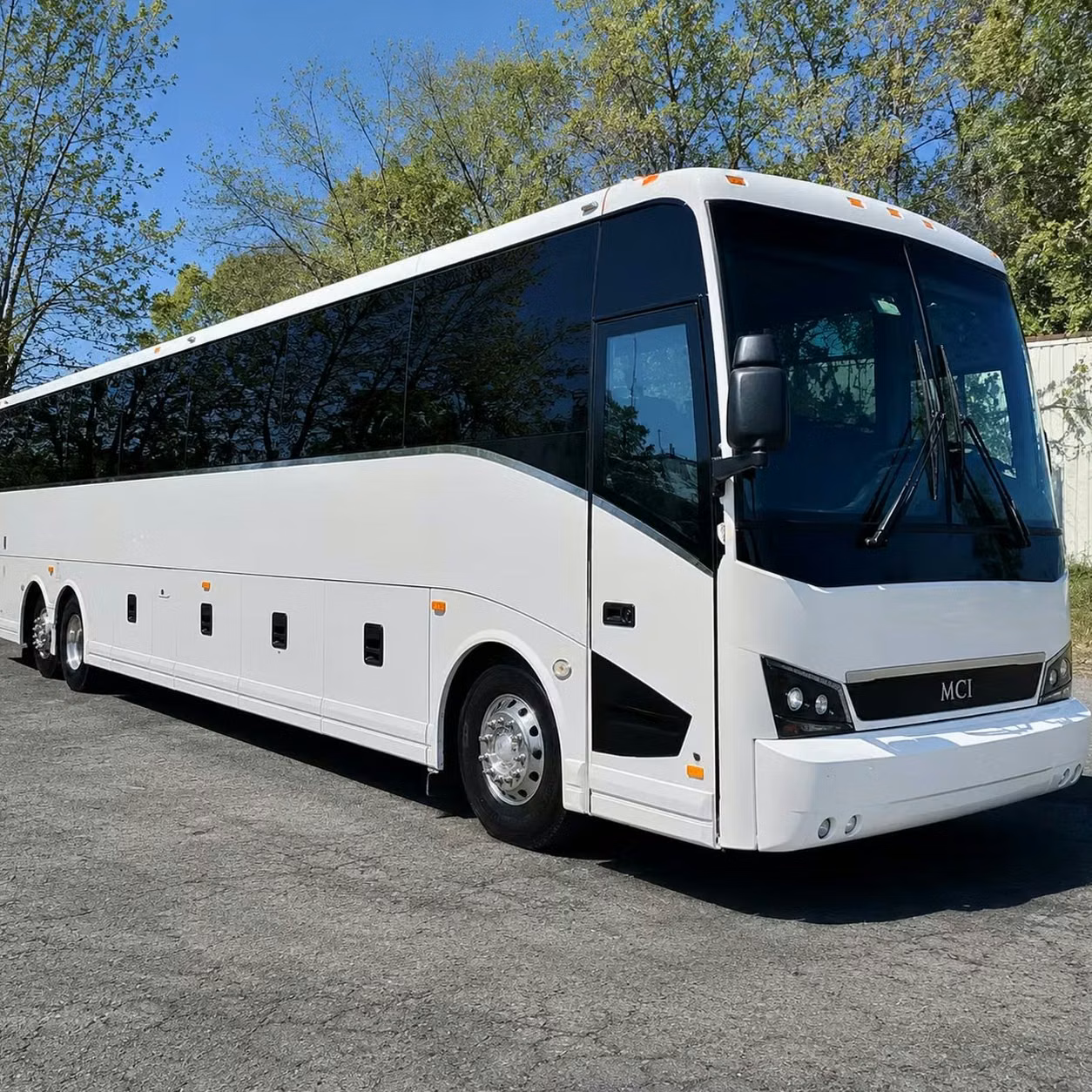 greenwood corporate charter buses with fast wifi power outlets and tray tables