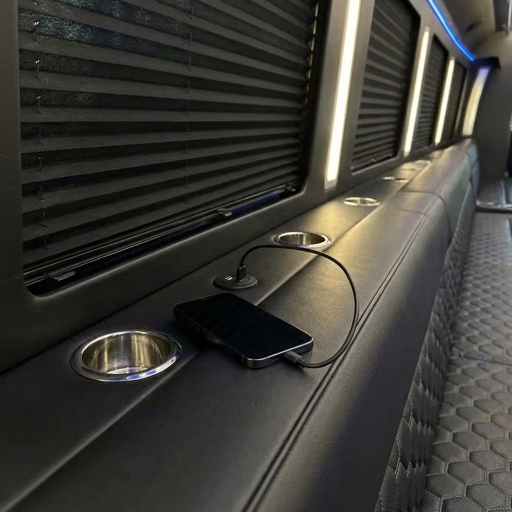 greenwood party bus usb charging