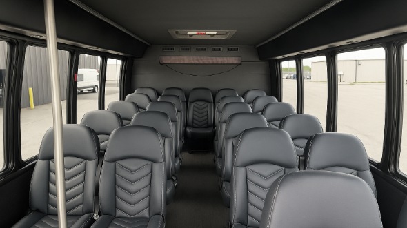 greenwood 25 passenger minibus inside