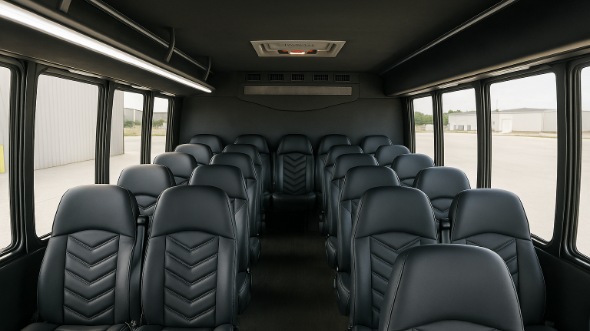greenwood 28 passenger minibus inside