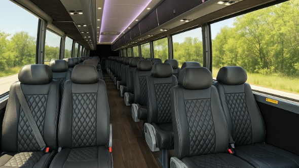greenwood 30 passenger minibus inside