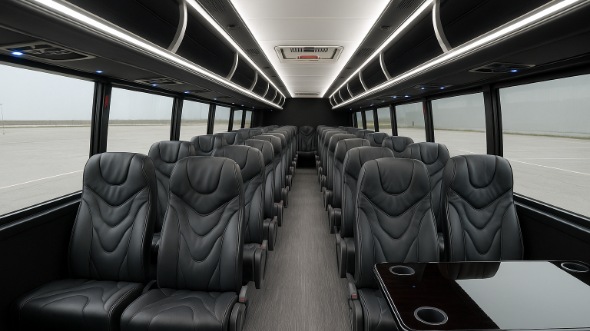 greenwood 35 passenger minibus inside