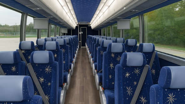 greenwood 50 passenger charter bus inside