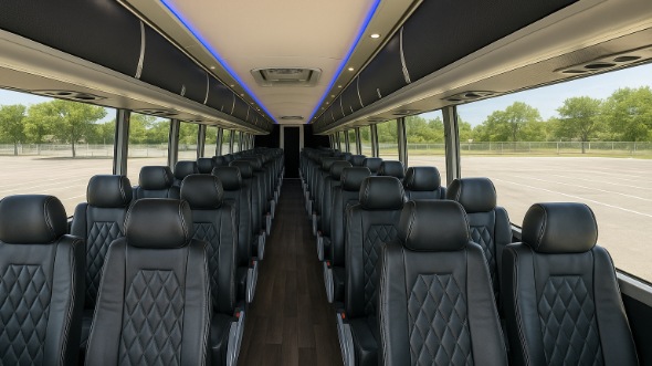 greenwood 54 passenger charter bus rental