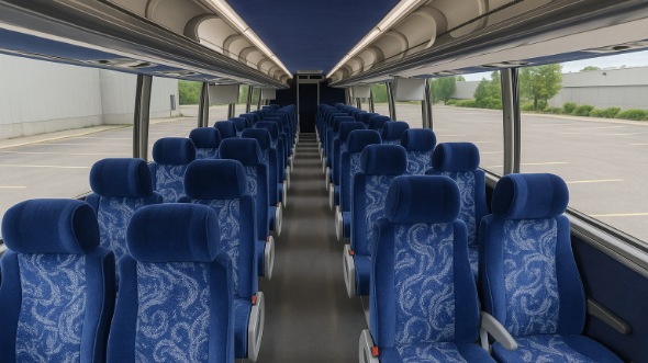 greenwood 55 passenger charter bus inside